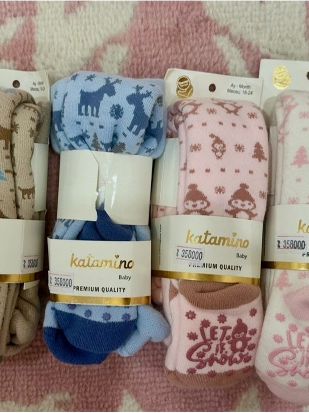 Lot of 6 winter tights- Katamino Baby tights- NWT